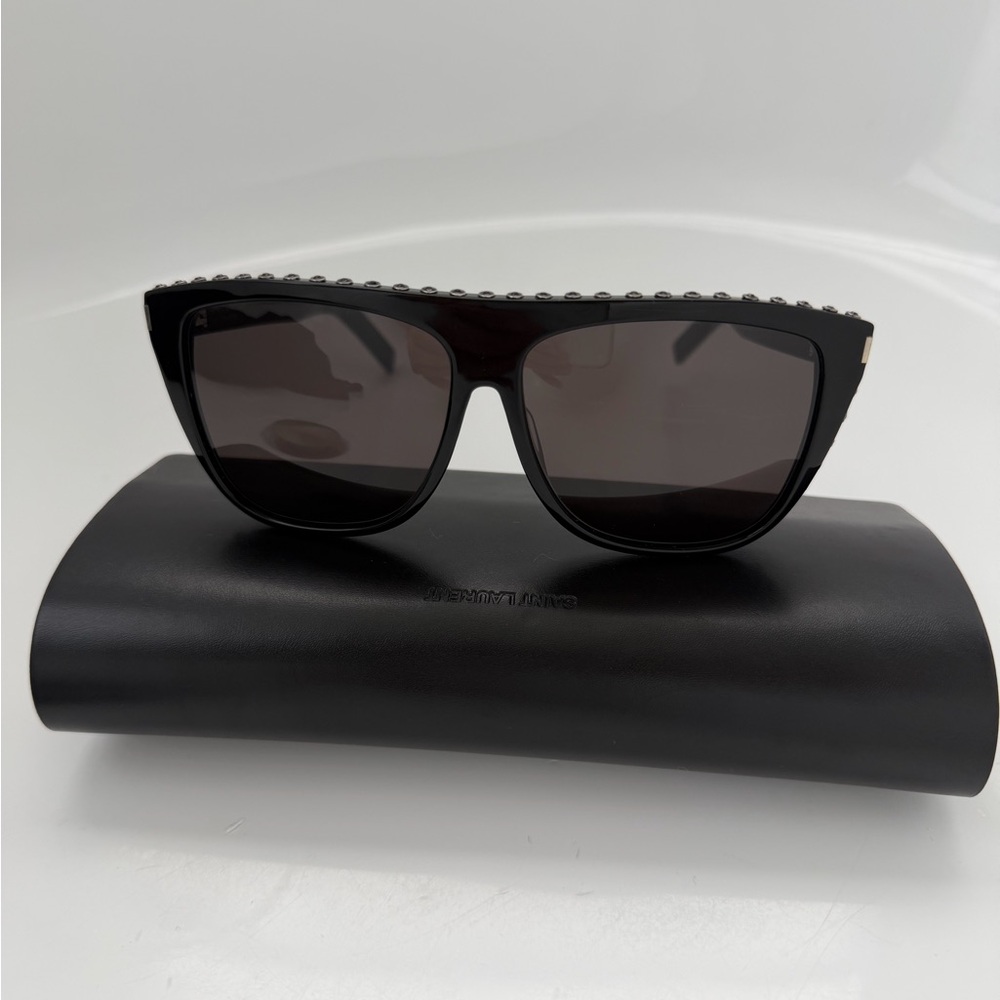 Yves Saint Laurent Black Studded Sunglasses